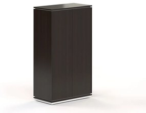 Vysoká šatníková skriňa Creator 83,2 x 44,5 x 150,7 cm, biela / wenge