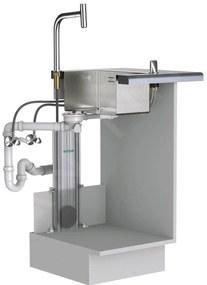 Hansgrohe M81, drezová batéria Aquno Select s výsuvnou spŕškou a plochým sprchovým prúdom, sBox, vzhľad nehrdzavejúcej ocele, HAN-73831800