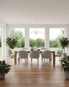 Čalúnená jedálenská stolička Serena, sivá