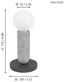 Eglo 39835 - Stolná lampa GIACONECCHIA 1xE27/40W/230V