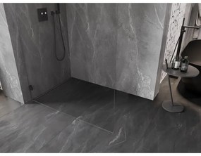 Mexen Lunar sprchová stena ľavá 60 x 200 cm, 8mm číre sklo, čierna matná, 830-060-000-70-00-L