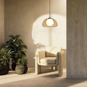 Rabalux 72273 - Luster na lanku ELOWEN 1xG9/5W/230V hnedá/dymová