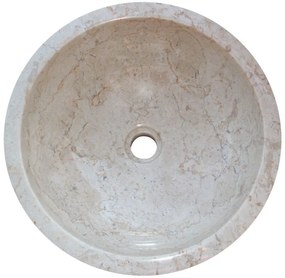 Indera Gemma 501 Ø50 cm Cream Kamenné umývadlo leštený mramor