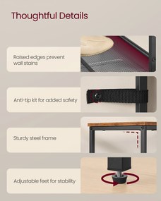 SONGMICS 6-úrovňový regál na topánky LBS044KD01 – praktický botník do predsiene