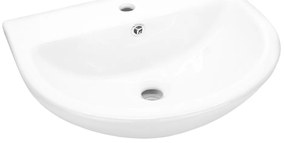 Mereo Mereo, závesné keramické umývadlo 49x40x18 cm, biela lesklá, MER-VSD49U