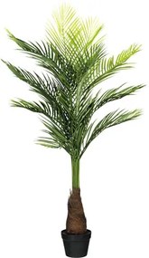 Umelá rastlina palma areka 140 cm zelená v plastovom kvetináči so zeminou 18x14 cm
