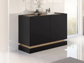 Komoda Arlotekis K120 2D, Farby: čierna / dub cremona