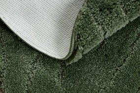 Kúpeľňový koberček SUPREME WAVES vlny, zelený kruh