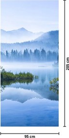 Fototapeta na dvere - Horské jazero (95x205cm)