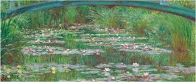 Obraz - Claude Monet, The Japanese Footbridge, reprodukcia (120x50 cm)