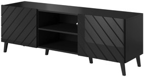 Cama Čierny TV stolík Abeto 2D