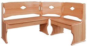 Rohová lavica borovica NR103-150x86x120 jelša