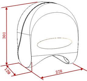 Novaservis - Zásobník na kotúče toaletného papiera, biely, 69094,1