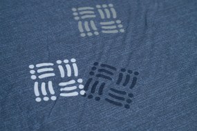 Obojstranné obliečky DUO SENSE INDIGOLE vzorované + obliečka na vankúšik 40x50 cm ZDARMA Rozmer obliečky: 70 x 90 cm | 140 x 200 cm