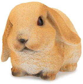 Záhradná figúrka z polyresinu Bunny, 16 cm, hnedá