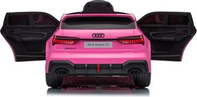 Detské elektrické autíčko Audi RS6 Avant GT ružové