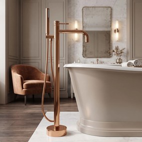 Rea Lungo Diamond, voľne stojaca batéria, medená lesklá, REA-B2248