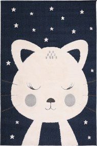 Koberec SKANDI KIDS A1096A modrý / krémový