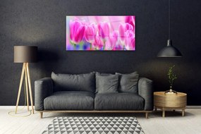 Obraz na akrylátovom skle Tulipány 100x50 cm