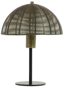 Bronzová antik kovová lampa Klobu -  Ø25*33cm / E27