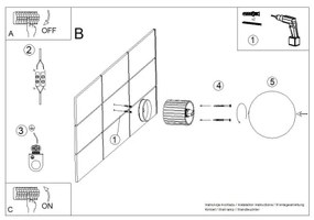 Sollux SL.1732 - Kúpeľňové nástenné svietidlo HALO 1xG9/8W/230V IP44 hnedá
