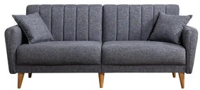 Rozkladacia dvojmiestná pohovka KITO tmavošedá