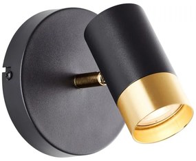 Brilliant - LED nástenné bodové svietidlo VIGOLO 1xGU10/5W/230V čierna/zlatá