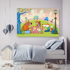 Gario Obraz na plátne Piknik uprostred mesta - Gustavo Gabriel San Martin Rozmery: 60 x 40 cm