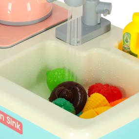 KIK Detské umývadlo s príslušenstvom XXL modré