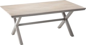 Záhradný stôl Alumio 180 cm hnedý/béžový