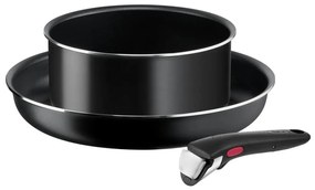 Tefal - Sada riadu 3 ks INGENIO EASY COOK & CLEAN BLACK