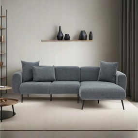 Rohová sedacia súprava Slider (p) (antracit)