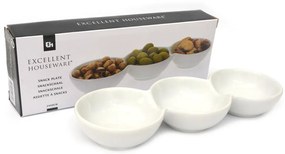 Miska servírovacia porcelánová 24cm trojitá SNACK