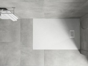 Mexen Hugo, obdĺžniková sprchová vanička SMC 100 x 80 cm, biela, biela krytka, 42108010-W