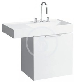 LAUFEN Kartell Umývadlo, 900 mm x 460 mm, biela – bez prepadu, s 1 otvorom na batériu, s LCC H8103394001111