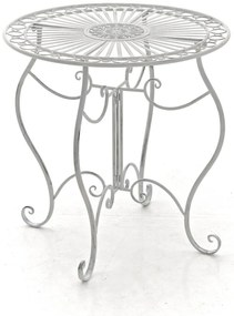 Súprava kovových stoličiek a stola Aldeano (SET 2+1) - Biela antik