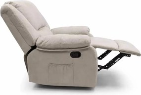 LuxuryForm DESIGN Televízne kreslo VELORA s polohovaním - sivé