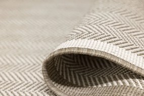 Šnúrkový obojstranný behúň Brussels 205681/10610 Linen krémový / béžový