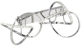 LED stmievateľné stropné svietidlo ABRO LED/49W/230V lesklý chróm