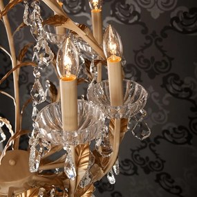 Gold rustic luxus krištáľ luster Ø65