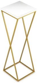 Stojan na kvety LOFT 70x24 cm zlatá/biela