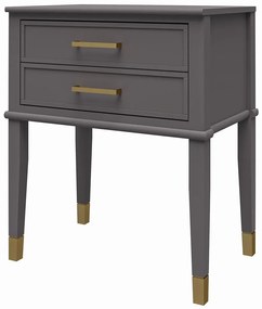 Tmavosivý nočný stolík Westerleigh – CosmoLiving by Cosmopolitan