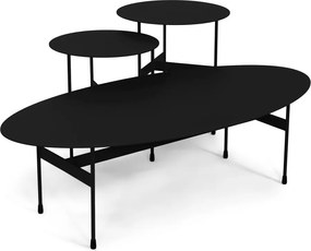 Čierny kovový konferenčný stolík 39x120 cm Mira – Spinder Design