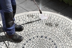 Hanse Home, Kusový koberec Twin-Wendeteppiche 103143 creme grau – na von aj na doma, 200x200 (priemer) kruh, šedá, chodba / predsieň