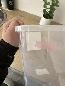 2. akosť - Box na topánky s vekom, na členkové topánky, BARBIE - 21 x 34 x 24 cm