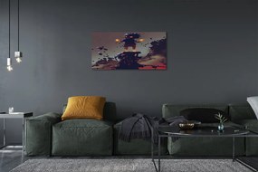 Obraz canvas Formulár dym oheň 120x60 cm