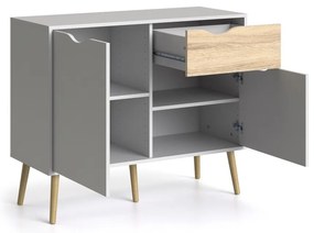 Biela komoda Tvilum Oslo, 99 x 82 cm