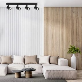 Bodové svietidlo LYNX 4xGU10/10W/230V čierna