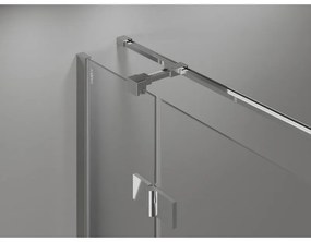 Mexen Mist H T, sprchový kút s výklopnými dverami pravý 105 x 110 cm, číre sklo, chrómová, 8A5T-105-110-01-00-P