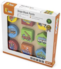 Puzzle 2v1 Viga 59586 vozidlá